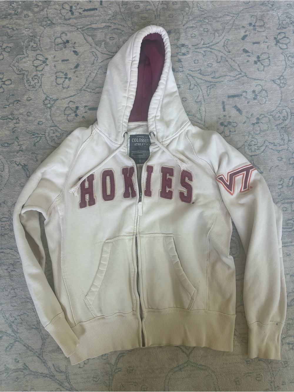 Virginia Tech Hokies Colosseum Athletics Women’s Medium Zip Hoodie